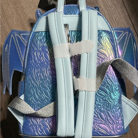 Loungefly Blue Dragon backpack, NWT - Picture 3 of 6